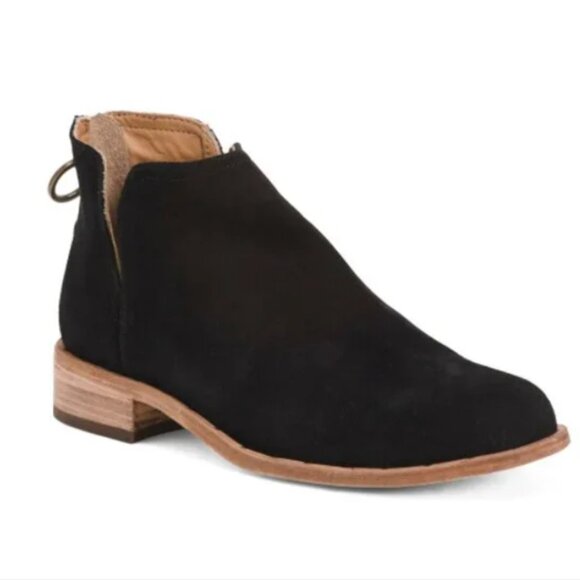 newBEEK Suede Falcon Bootiesblack for women
